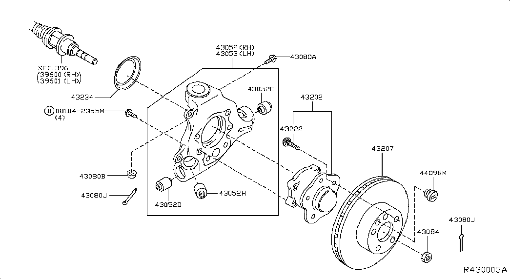 NISSAN 43206 CK000 - Disc frana www.parts5.com