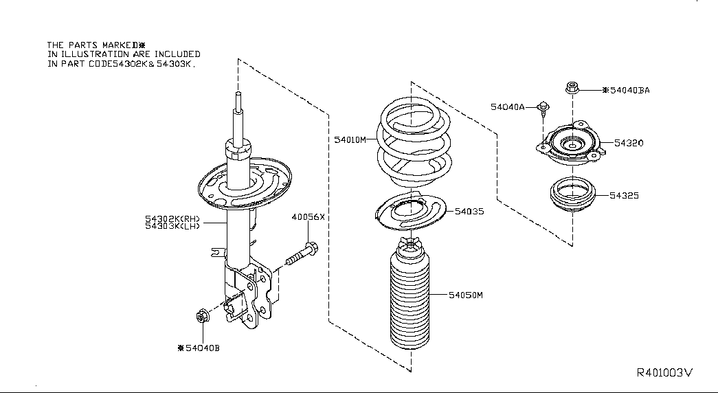 NISSAN 54325-3JA0A - Lożisko prużnej vzpery www.parts5.com