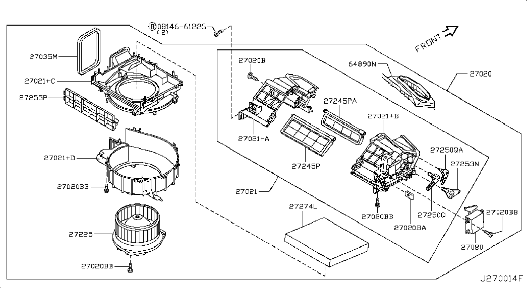 Infiniti B7277-1CA0A - Фильтр воздуха в салоне www.parts5.com