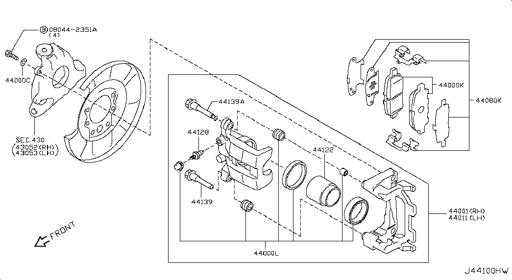 NISSAN D4060 EG50C - Sada brzdových destiček, kotoučová brzda www.parts5.com