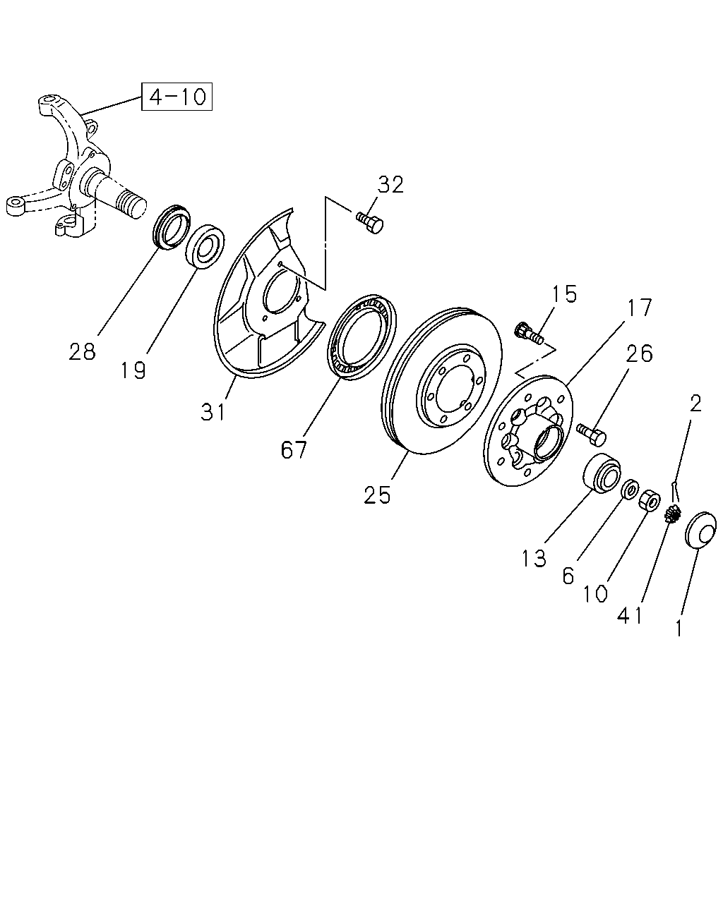 ISUZU 8-98036-594-0 - Zestaw łożysk koła www.parts5.com