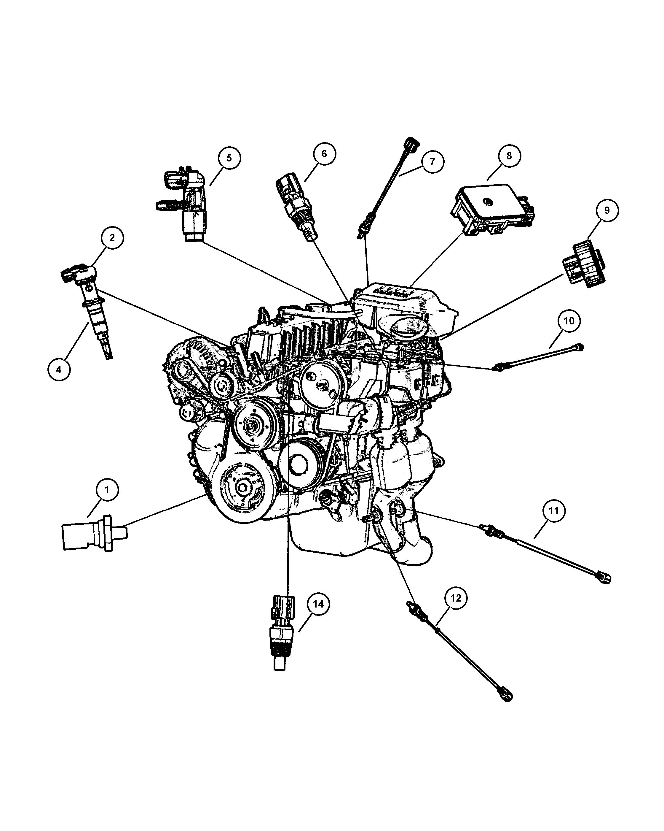 Jeep 56041 887AA - Sonda lambda www.parts5.com