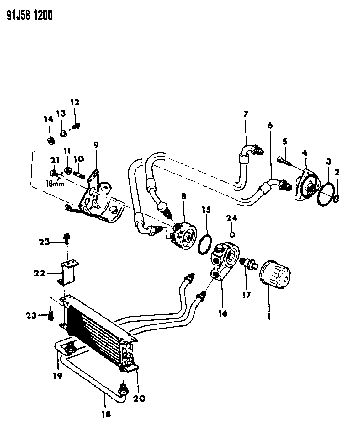 Jeep T073 0077 - Oljni filter www.parts5.com