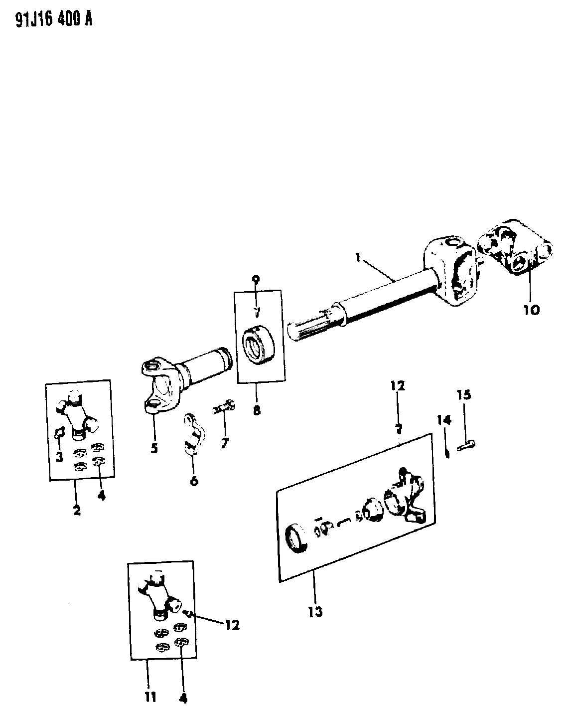 Chrysler J812 6614 - Flexible disc, propshaft joint www.parts5.com