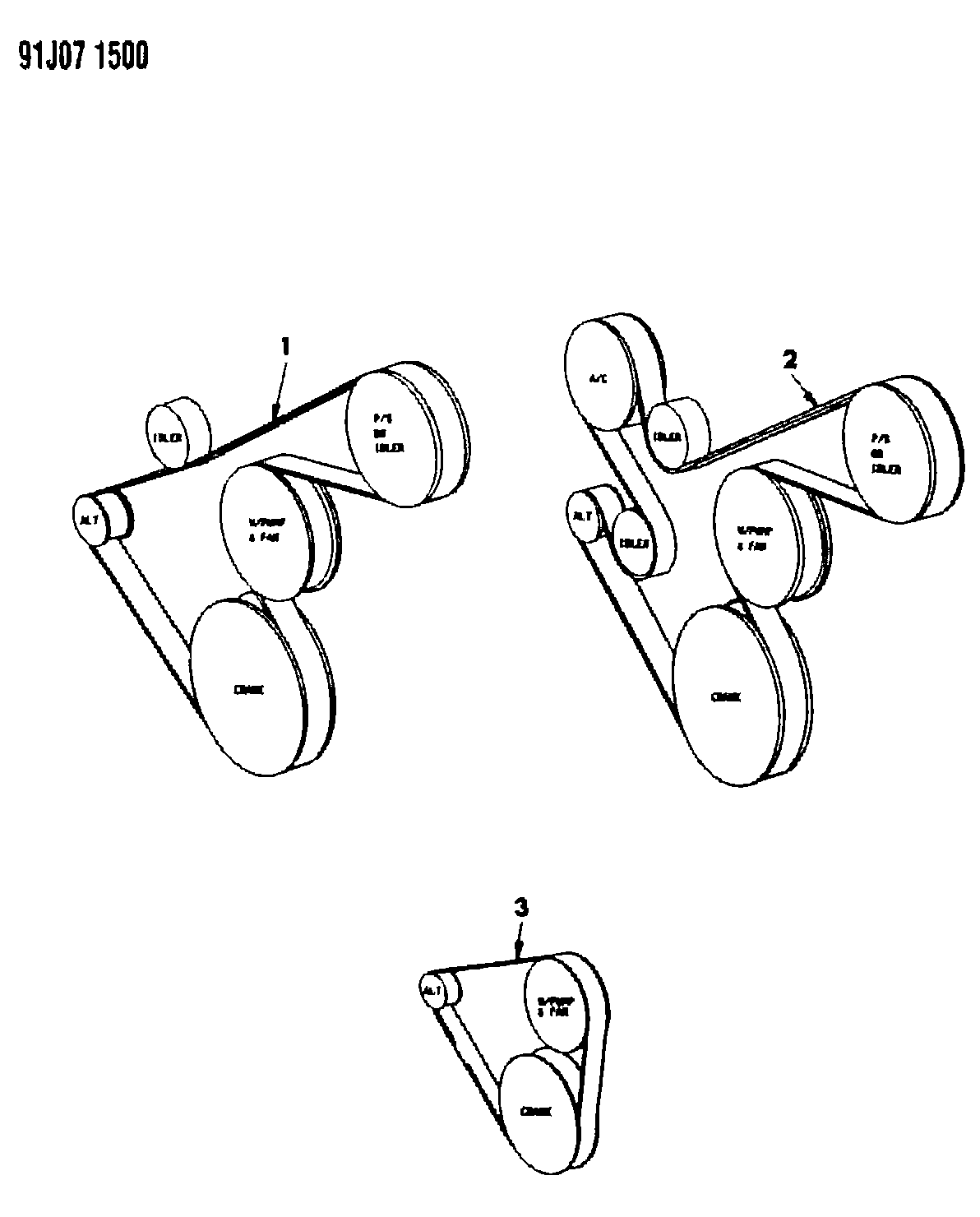 Chrysler 53007 595 - Correa trapecial poli V www.parts5.com