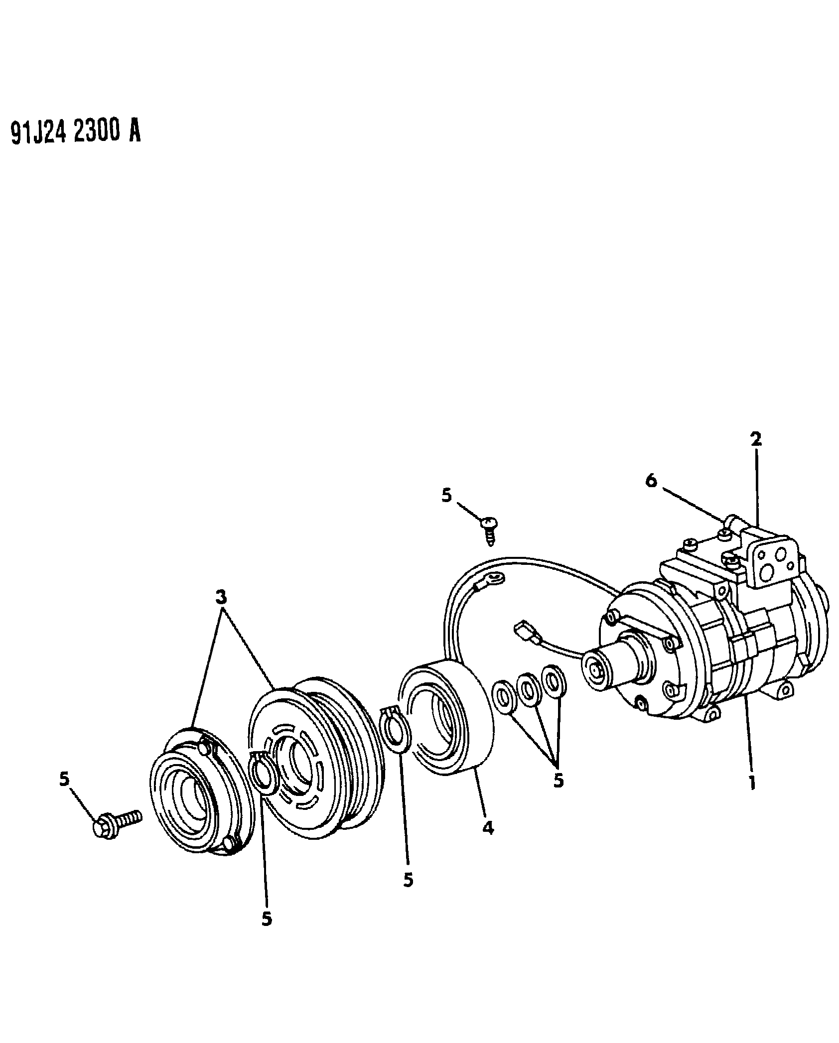 Chrysler 472 0833 - Συμπιεστής, συστ. κλιματισμού www.parts5.com