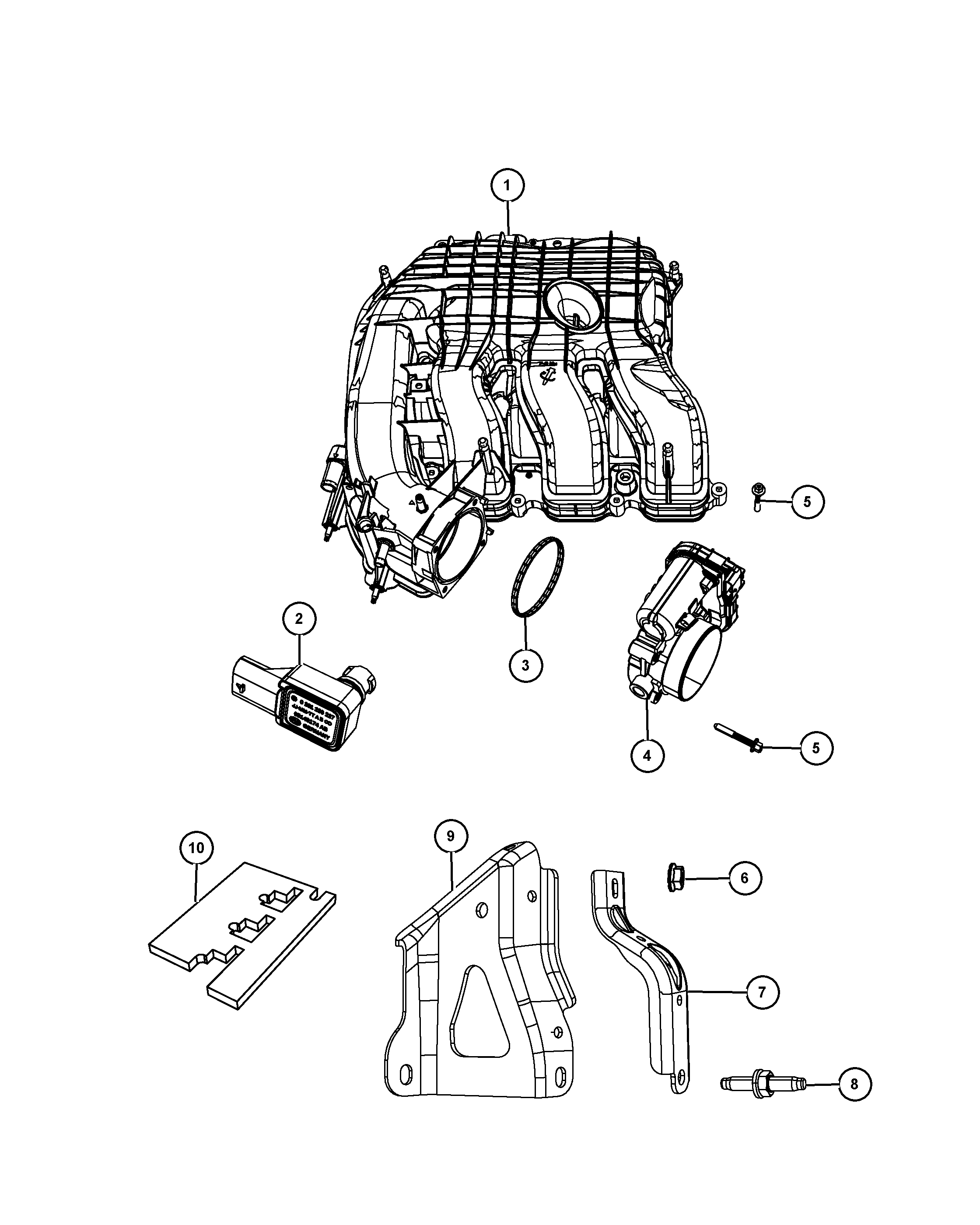 Dodge 5149 174AB - Érzékelő, szívócső nyomás www.parts5.com