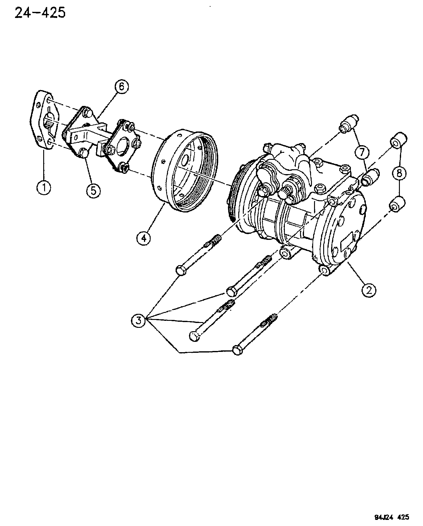 Chrysler 5503 5993 - Компрессор кондиционера www.parts5.com