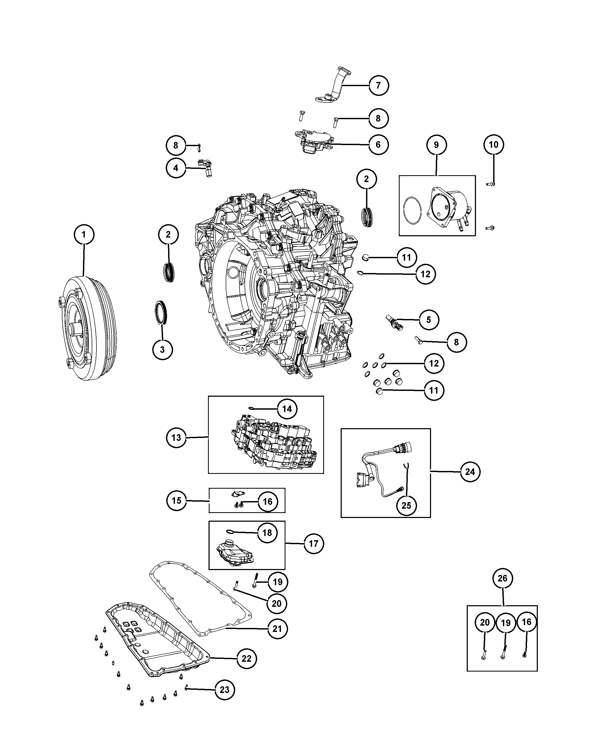 Chrysler 5191 890AA - Hüdraulikafilter,automaatkäigukast www.parts5.com