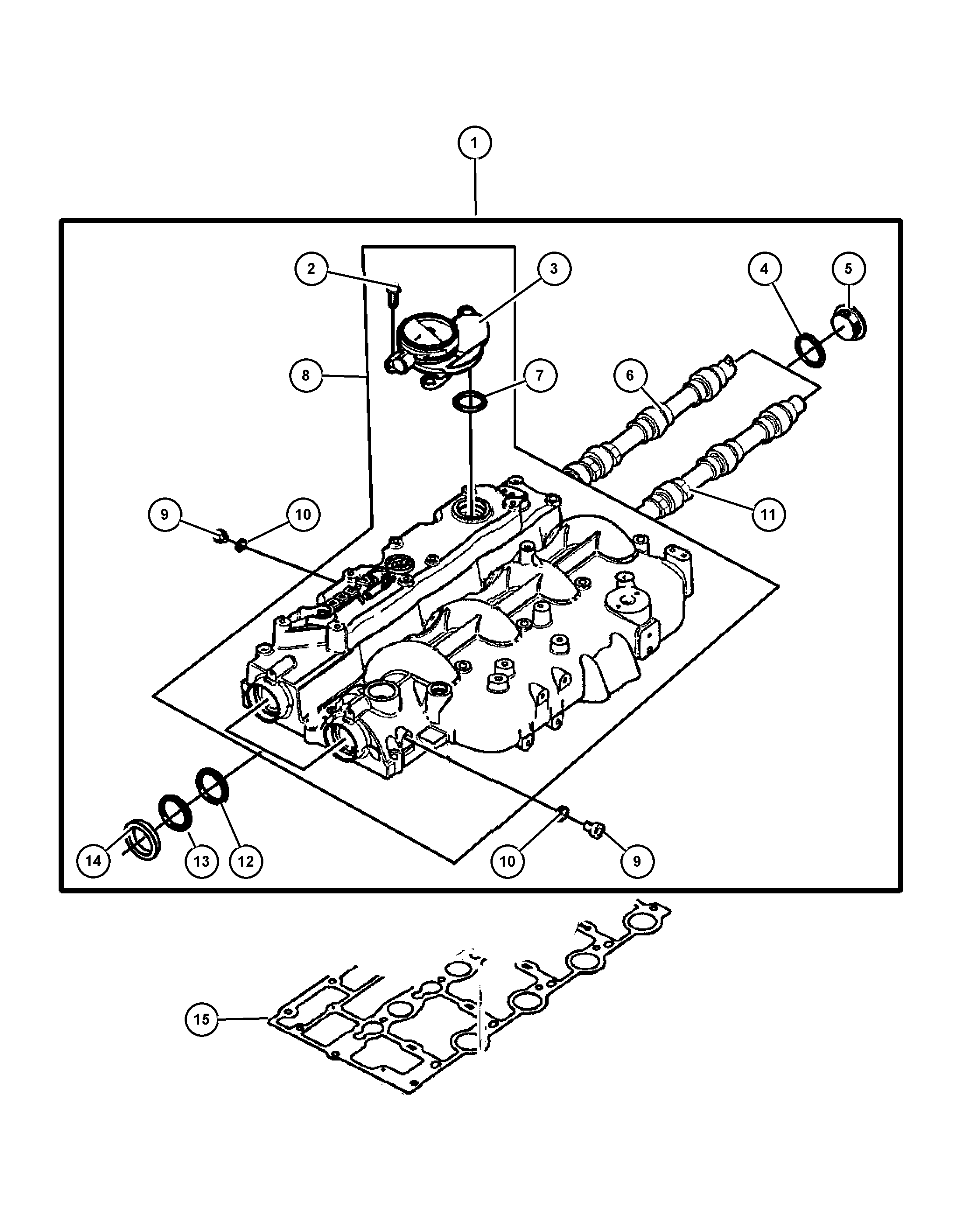 Jeep 5066 958AA - Radijalni zaptivni prsten (semering), bregasto vratilo www.parts5.com