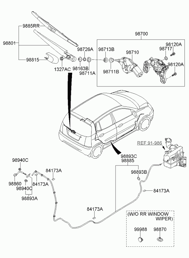 KIA 98820 07001 - Щетка стеклоочистителя www.parts5.com