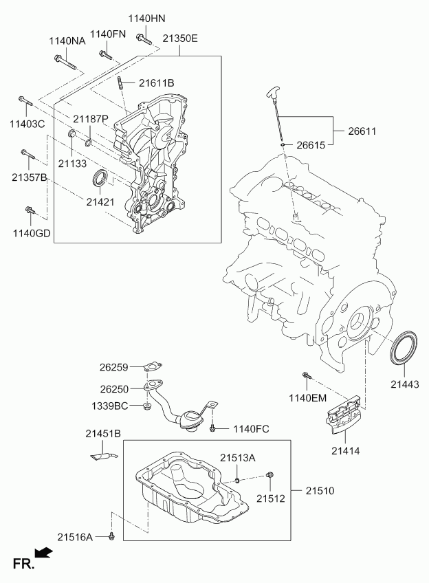 KIA 214212E300 - Anillo retén, árbol de levas www.parts5.com