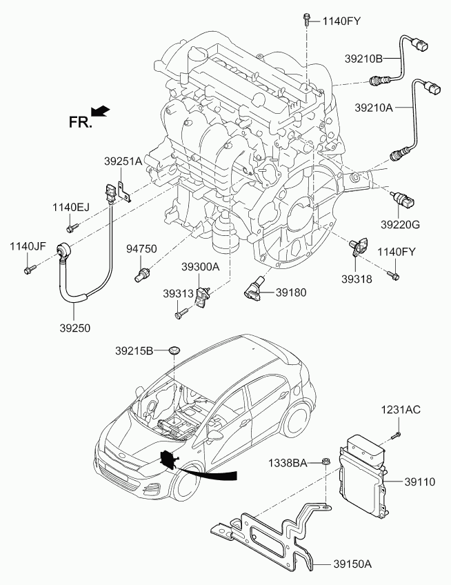 KIA 39210 03030 - Αισθητήρας λάμδα www.parts5.com