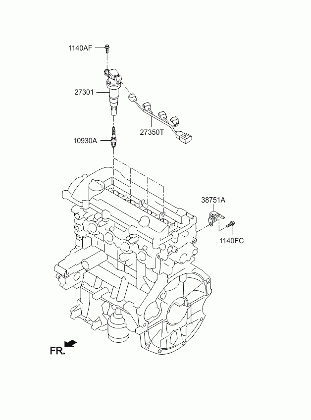 Hyundai 27301-03200 - Bobina de inductie www.parts5.com