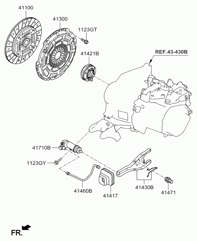 Hyundai 41100-26021 - Clutch Disc parts5.com