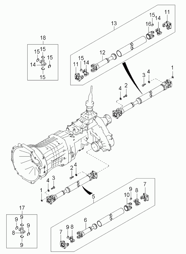 Hyundai 0N010-25-060A - Flexible disc, propshaft joint www.parts5.com