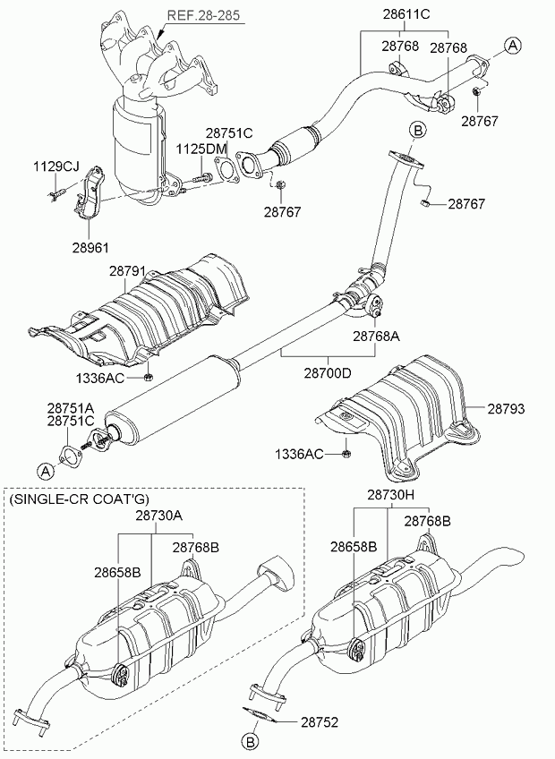 Hyundai 286581C000 - Laakerin holkki, vakaaja www.parts5.com