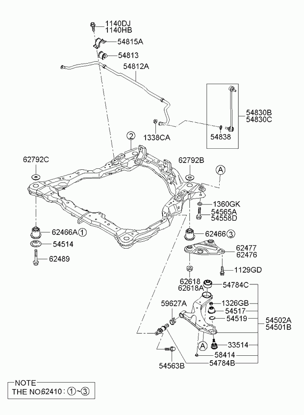 KIA 54530-2F000 - Przegub mocujący / prowadzący www.parts5.com