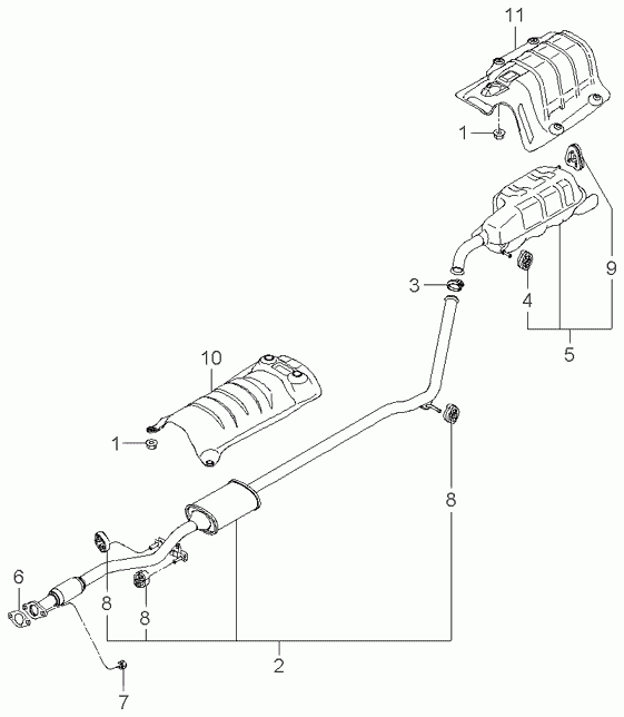 KIA 28768 22000 - Cuzinet, stabilizator www.parts5.com