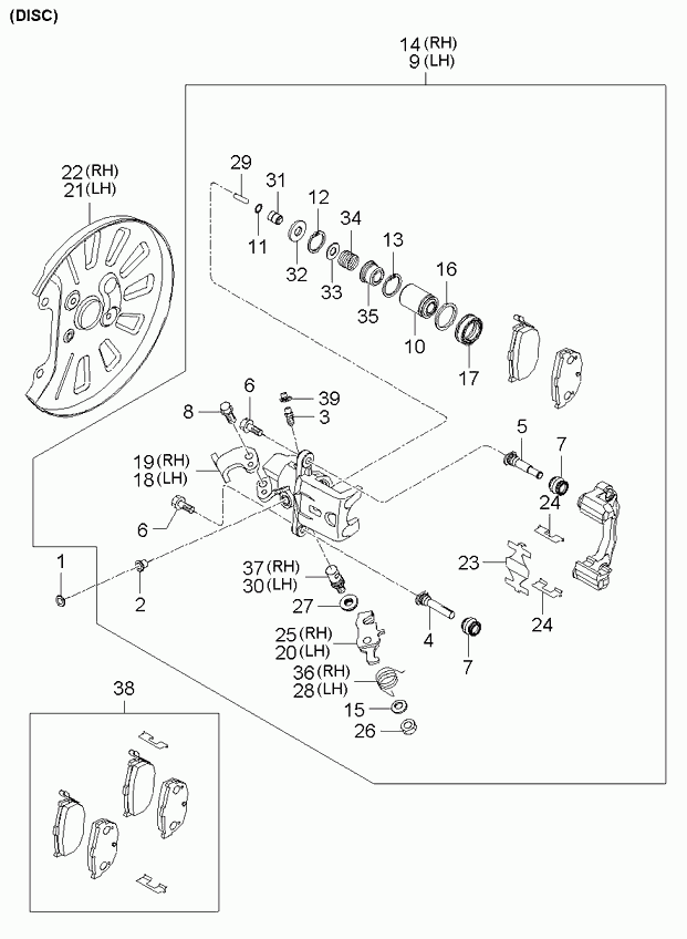 Hyundai 583022FA00 - Set placute frana,frana disc www.parts5.com