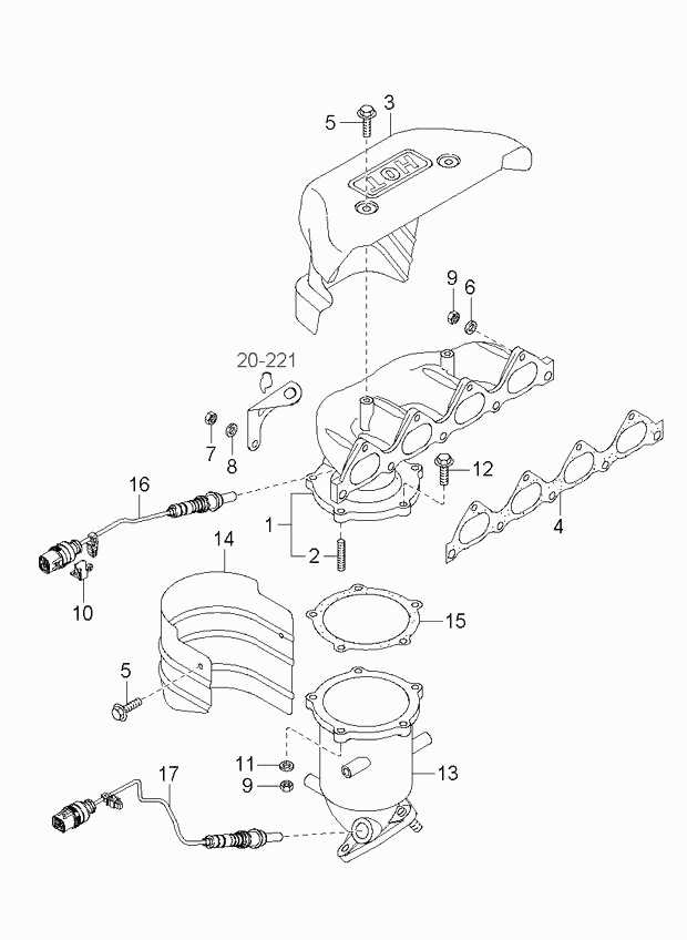 KIA 39210-38015 - Lambdaszonda www.parts5.com