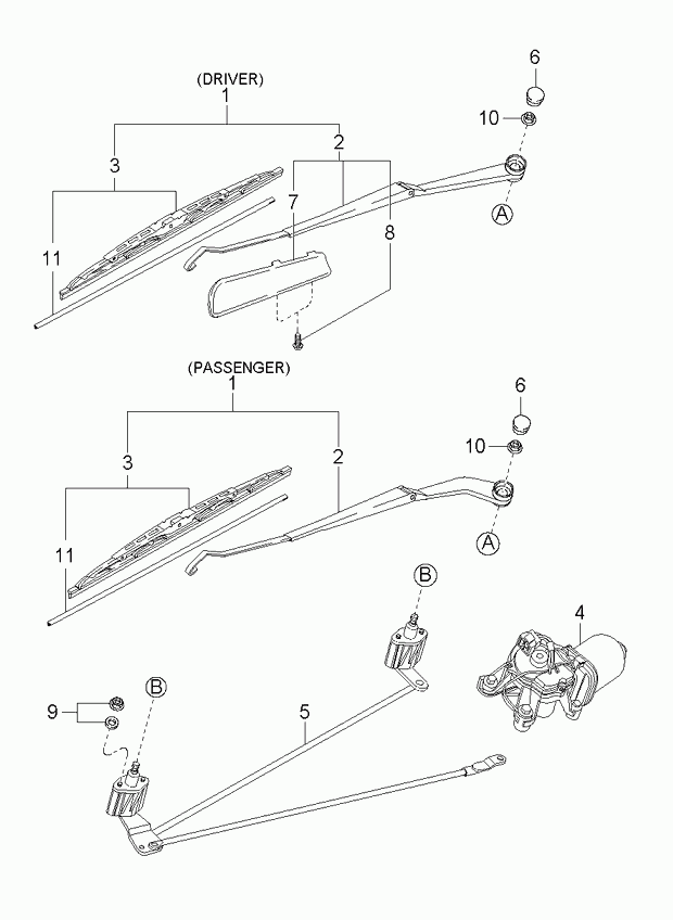 Hyundai 0K20167330A - Wischblatt www.parts5.com