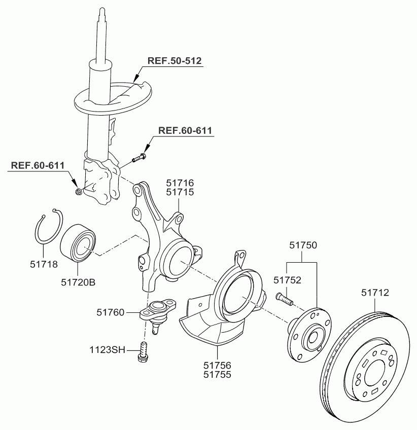 Hyundai 51712 1D100 - Brake Disc parts5.com