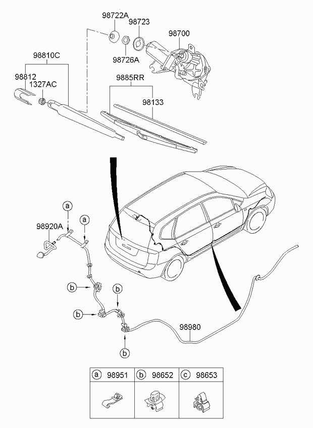 KIA 988502F000 - Limpiaparabrisas www.parts5.com