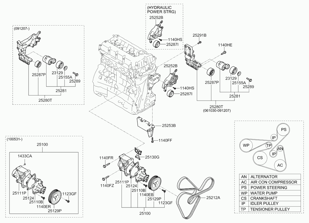 KIA 25100-25002 - Pumpa za vodu www.parts5.com