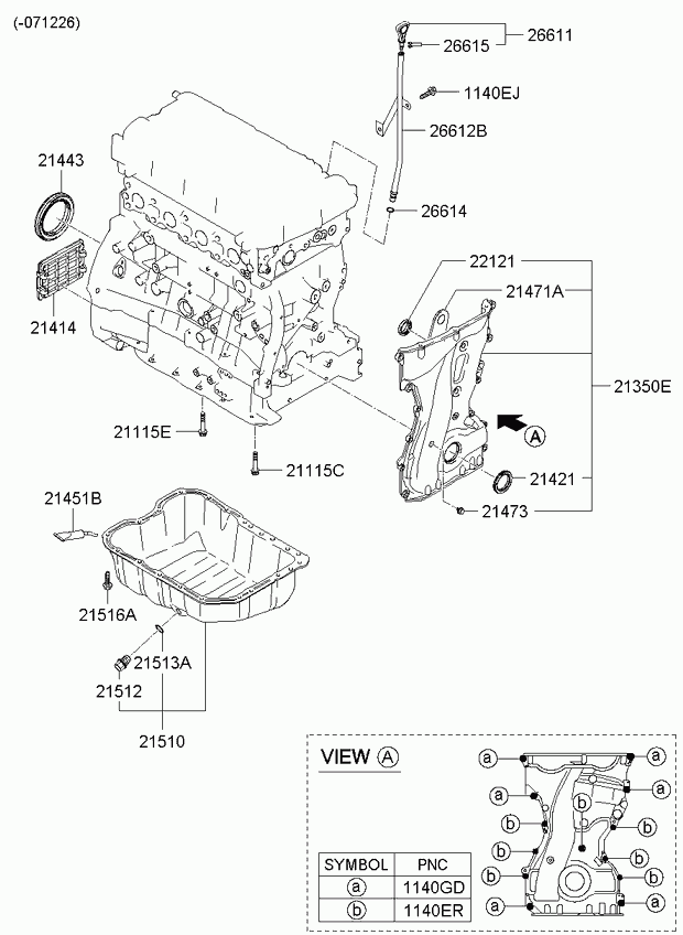 KIA 21421-25001 - Τσιμούχα, στροφαλ. άξονας www.parts5.com