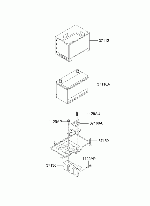 KIA 371101D600 - Baterie de pornire www.parts5.com