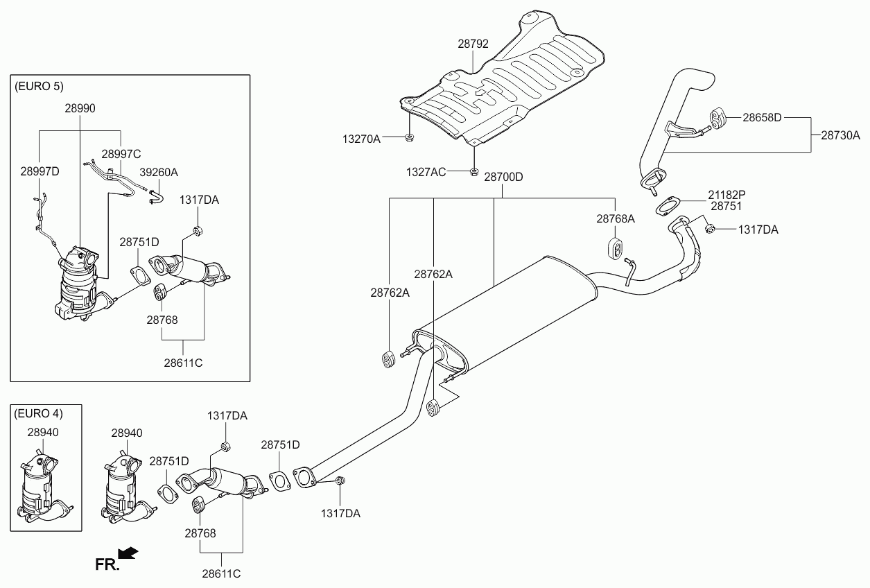 KIA 28768-44000 - Hanger www.parts5.com