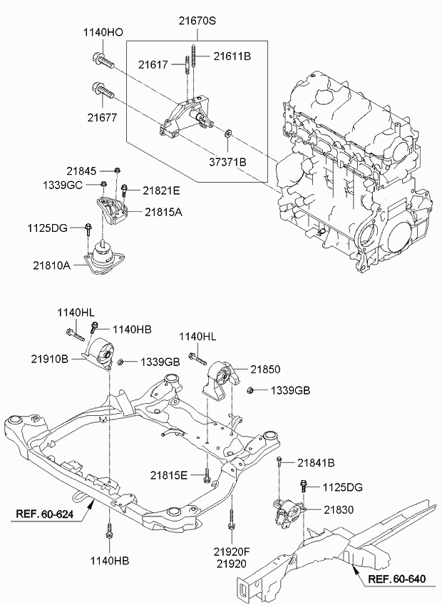 TOYOTA 219102H000 - Suport motor www.parts5.com