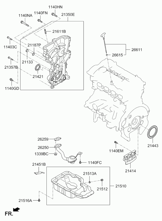 KIA 214212E000 - Уплотняющее кольцо, распредвал www.parts5.com