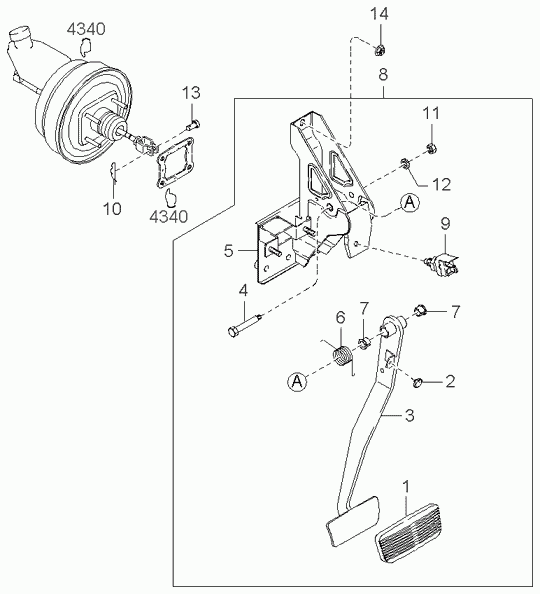 KIA 0K20C66490A - Brake Light Switch www.parts5.com