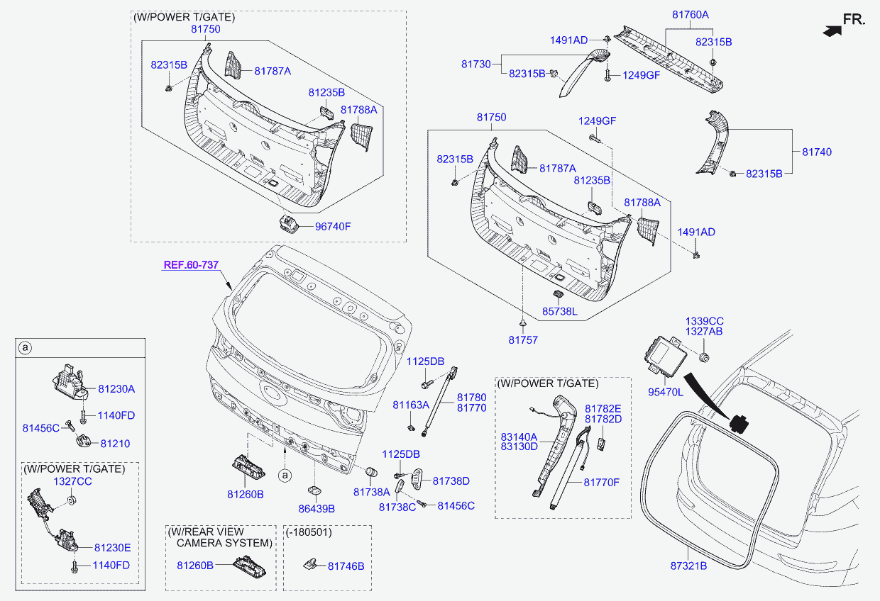 KIA 81230-D3000 - Cerradura de la puerta del maletero www.parts5.com