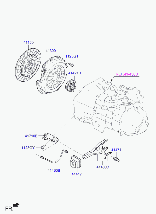 KIA 41100-26080 - Диск сцепления, фрикцион www.parts5.com