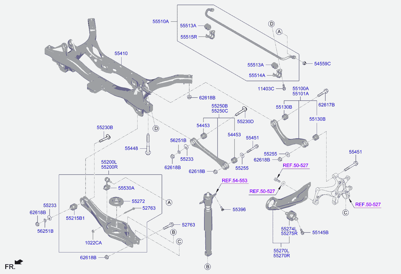 KIA 52740G2100 - Uležištenje, spona www.parts5.com