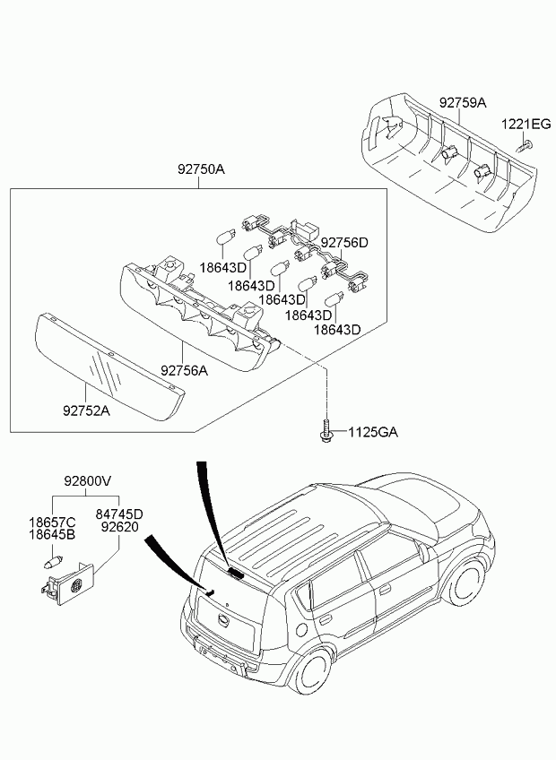 KIA 1864505009N - Polttimo, mittariston valo www.parts5.com