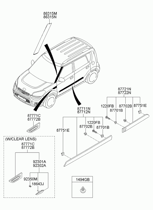 Hyundai 1864305008 - Bulb, door footwell light www.parts5.com