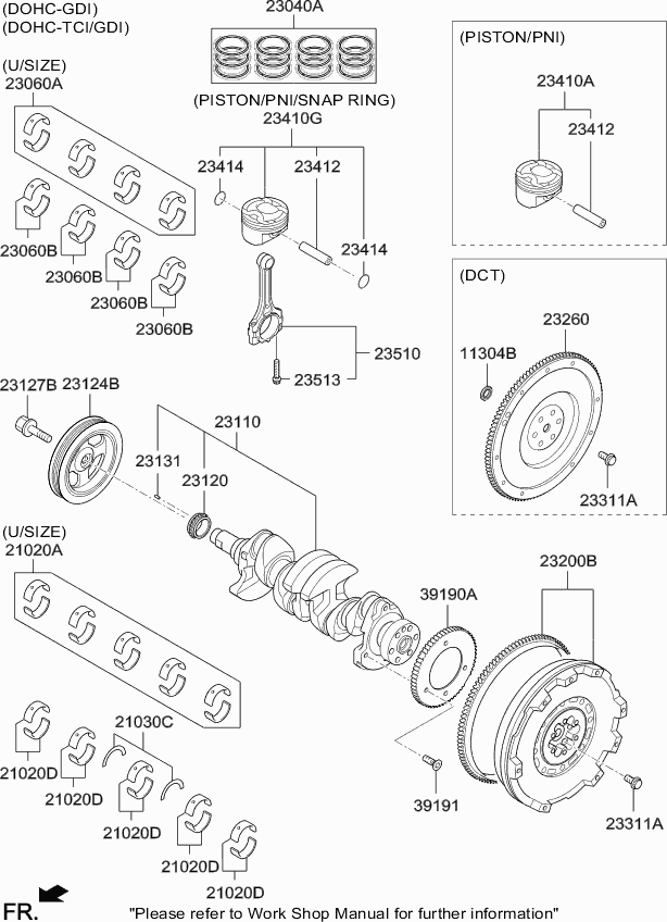 Hyundai 23123-2B720 - Polea, cigüeñal www.parts5.com