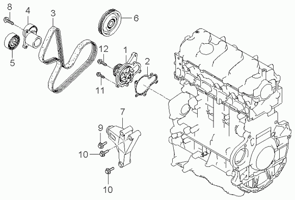 KIA 25212 27002 - Correa trapecial poli V www.parts5.com