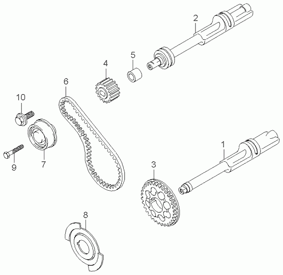 Hyundai 23357-38001 - Обтяжна ролка, ангренаж www.parts5.com