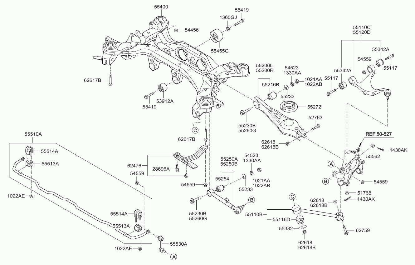 Hyundai 1022508007K - Nut, exhaust manifold parts5.com