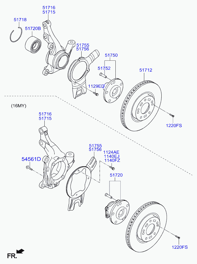 Hyundai (BEIJING) 517123K160 - Disc frana www.parts5.com