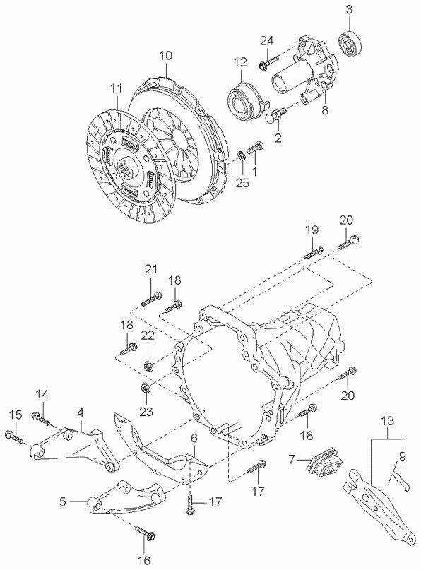 KIA 0K247-16-510 - Cojinete de desembrague www.parts5.com