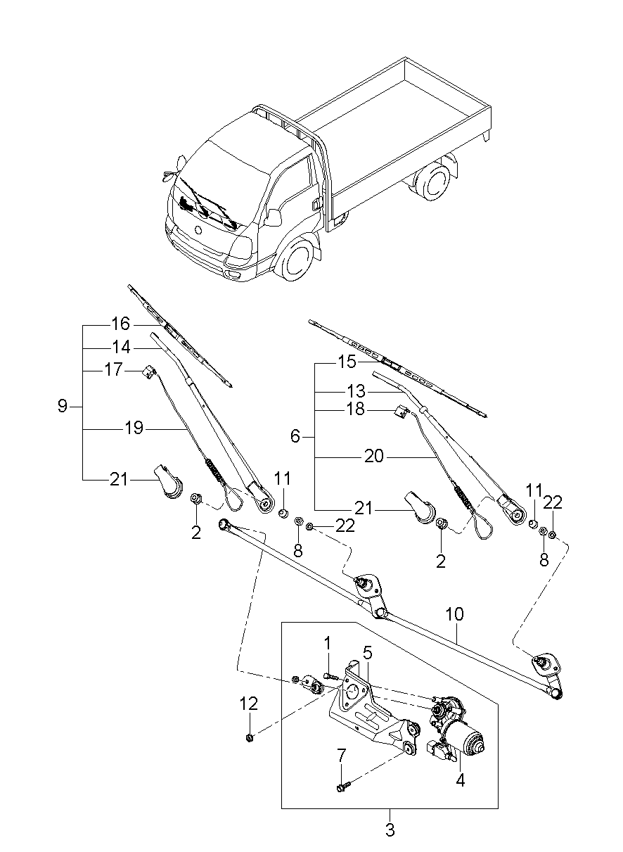 Hyundai 983504E000 - Перо на чистачка www.parts5.com