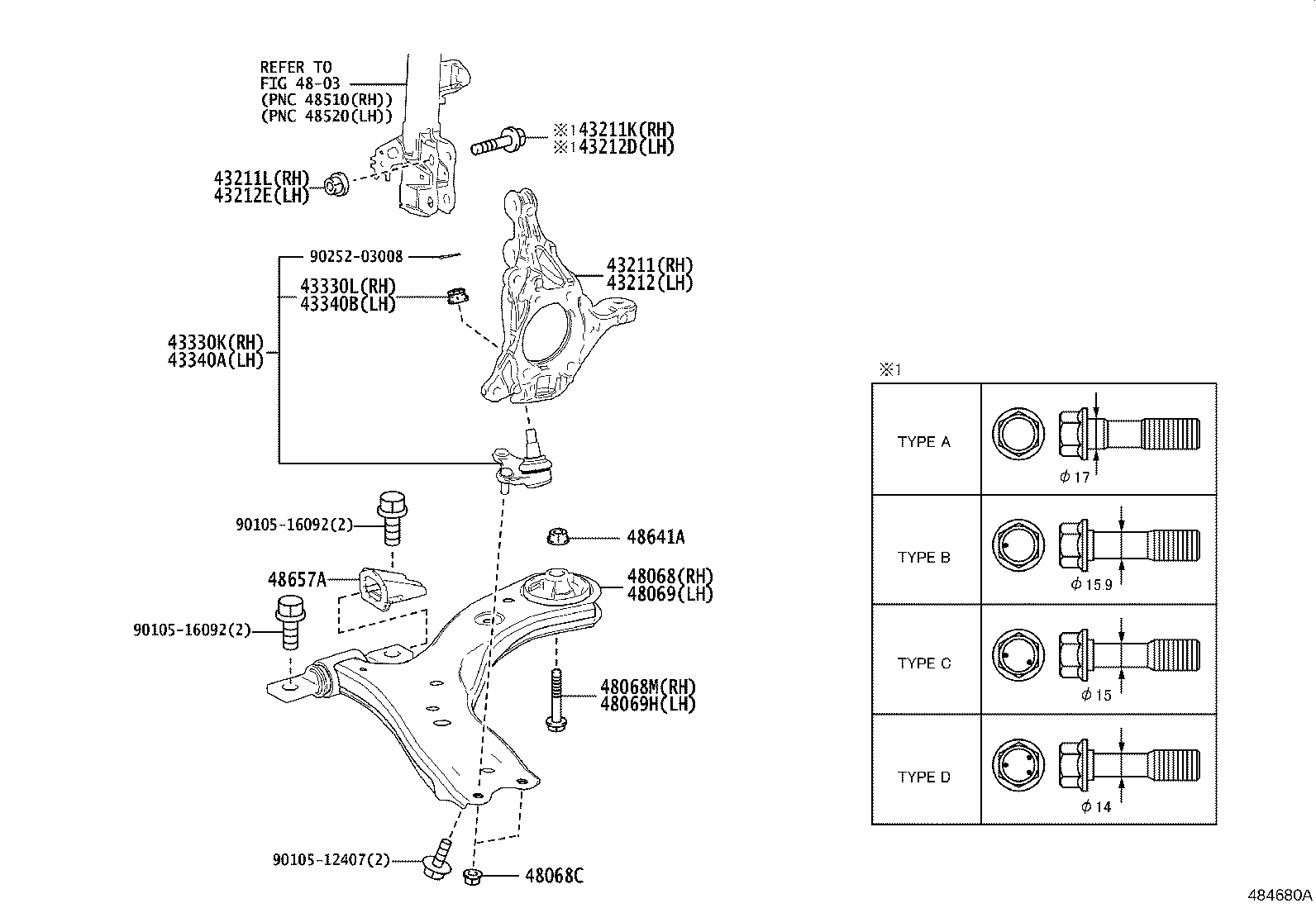 TOYOTA 4333019275 - Kande / juhtliigend www.parts5.com