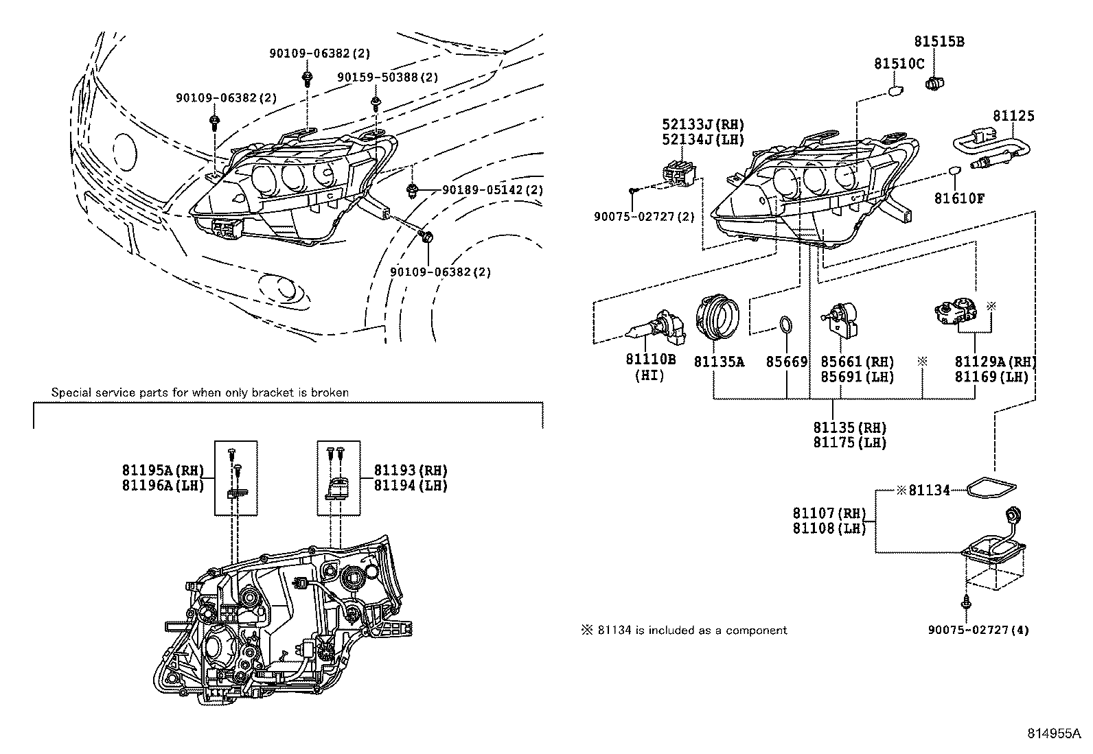 TOYOTA 81107-12A81 - Стартер за ксенонов фар www.parts5.com