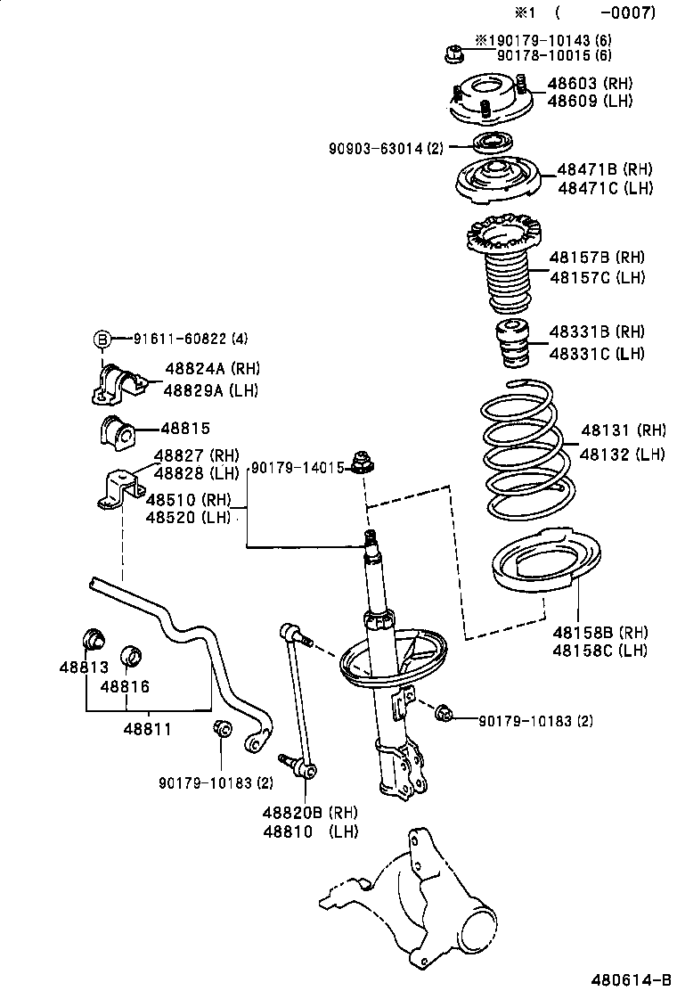 LEXUS 90903-63014 - Top Strut Mounting parts5.com